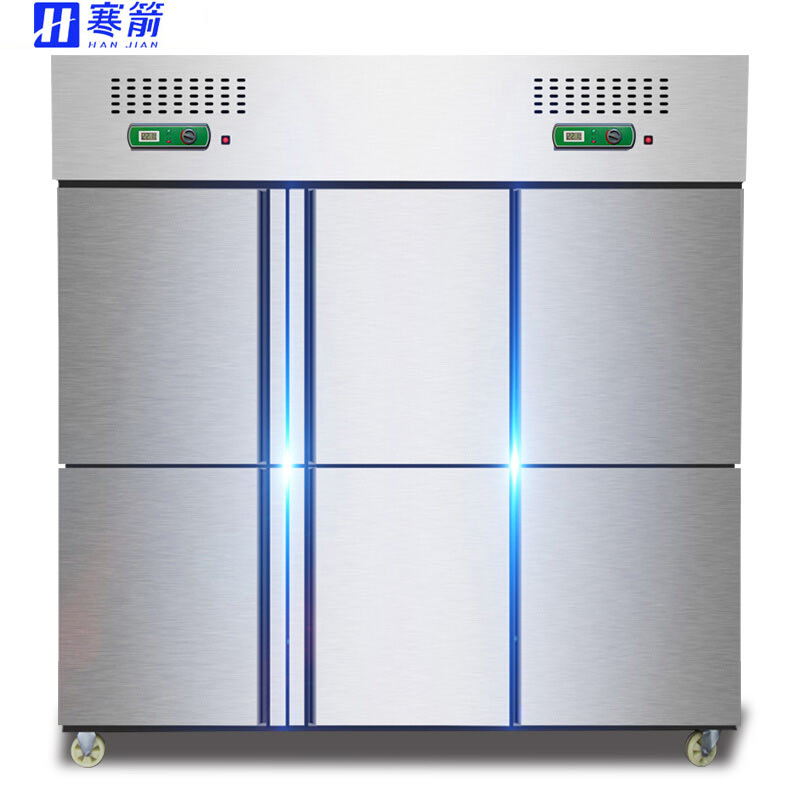 寒箭商用六门冷柜冰箱 厨房立式六门不锈钢冷柜 全冷藏保鲜柜HJ-LGB1500全冷藏高清大图