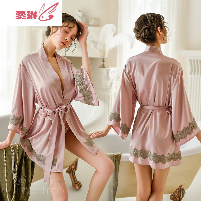 情侣情趣睡衣内衣套装性感超骚挑逗诱惑女人蕾丝床上免脱睡裙 费琳