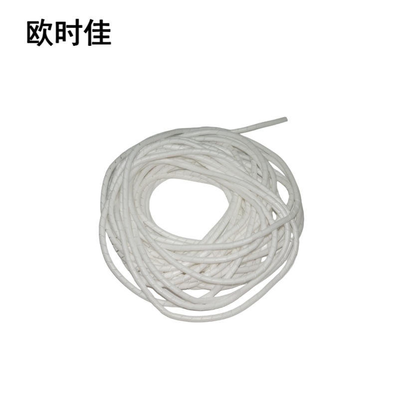 欧时佳阻燃缠绕管 乳白色 PE材质 公称外径6mm 千克高清大图