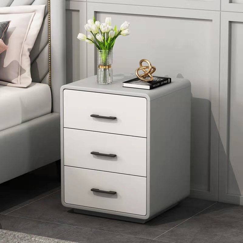 床头柜置物架一对轻奢床边柜北欧现代简约储物柜迪玛森卧室家用收纳柜