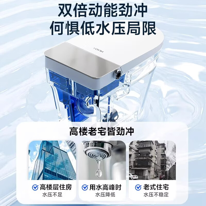 惠达(HUIDA)-S600系列 智能马桶带水箱泡沫盾翻盖翻圈家用卫生间虹吸式马桶 零水压 脚感冲水高清大图