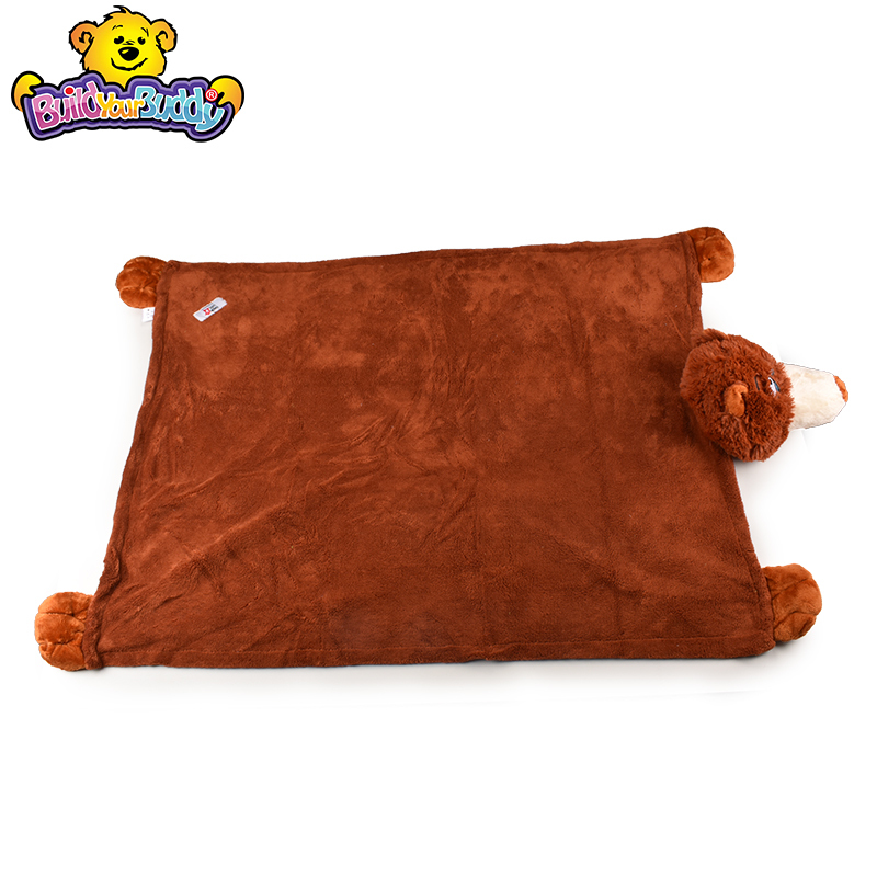 高档珊瑚绒棕熊手偶毯 Plush Blankets and Hand Puppets PP袋 手偶玩具毛毯