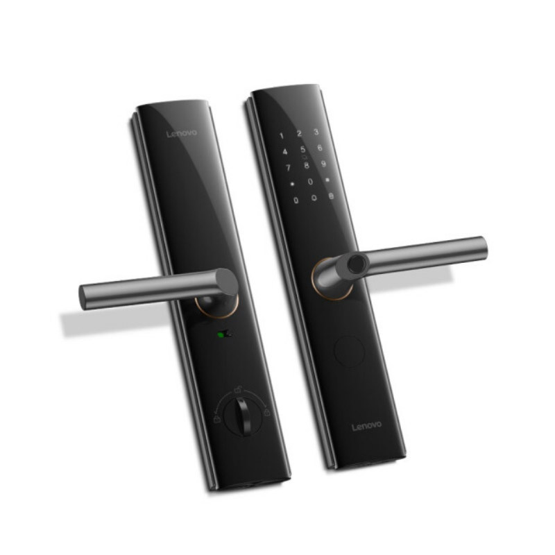 联想(Lenovo)智能门锁R3 家用防盗门锁密码电子锁指纹锁3D人脸识别WIFI联网 星空黑