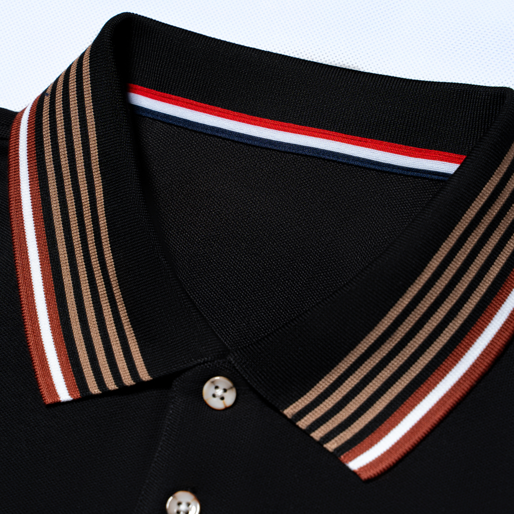 尘界短袖t恤男装夏季舒适透气休闲翻领纯色polo衫上衣高清大图