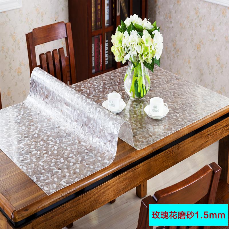 家柏饰(CORATED)pvc桌布防水防油软质玻璃塑料桌垫免洗茶几垫餐桌布台布水晶板高清大图