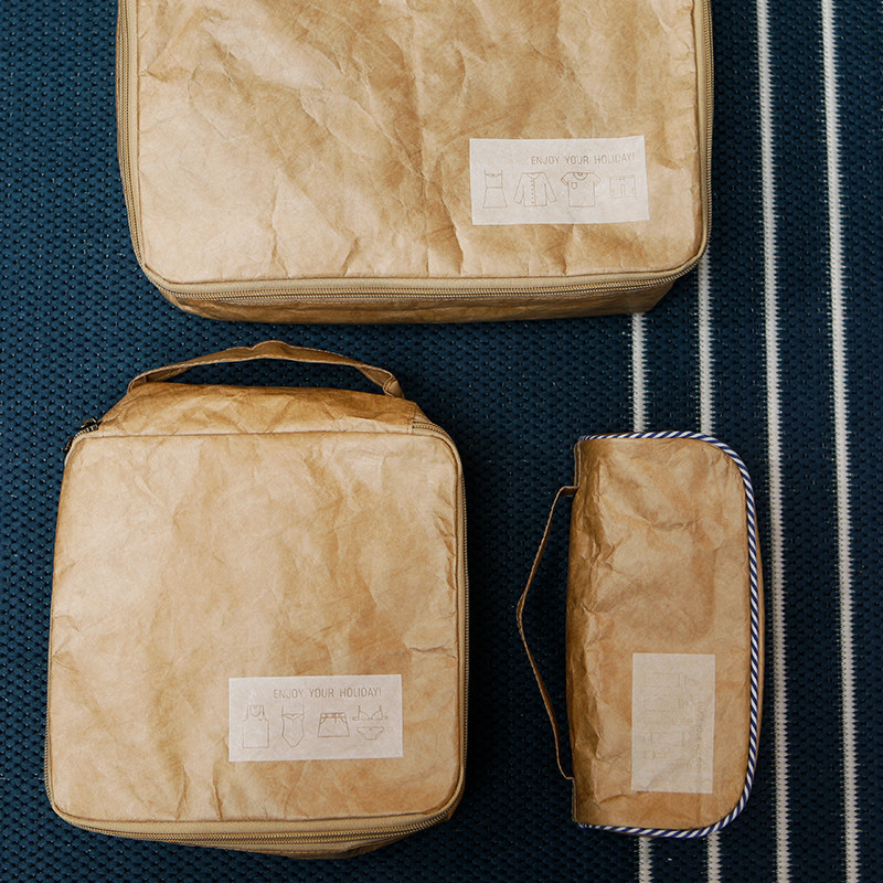 苏宁极物 杜邦纸防水便携旅行衣物收纳包袋男女时尚中号