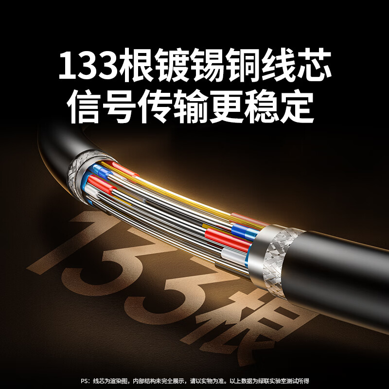 绿联 HDMI转HDMI2.0转接线4K60Hz高清转换线笔记本电脑平板相机便携屏连显示器投影仪电视2米10117高清大图