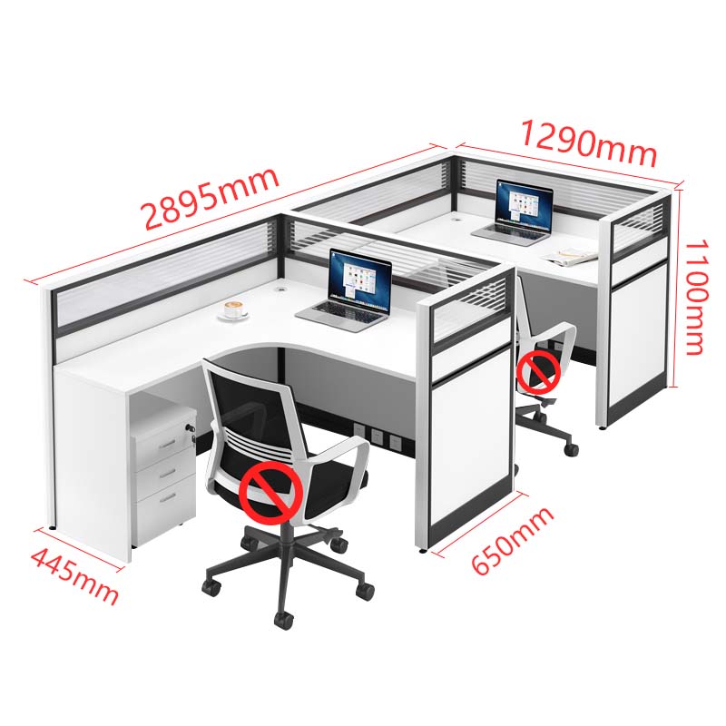 景冠达屏风工位2人位张