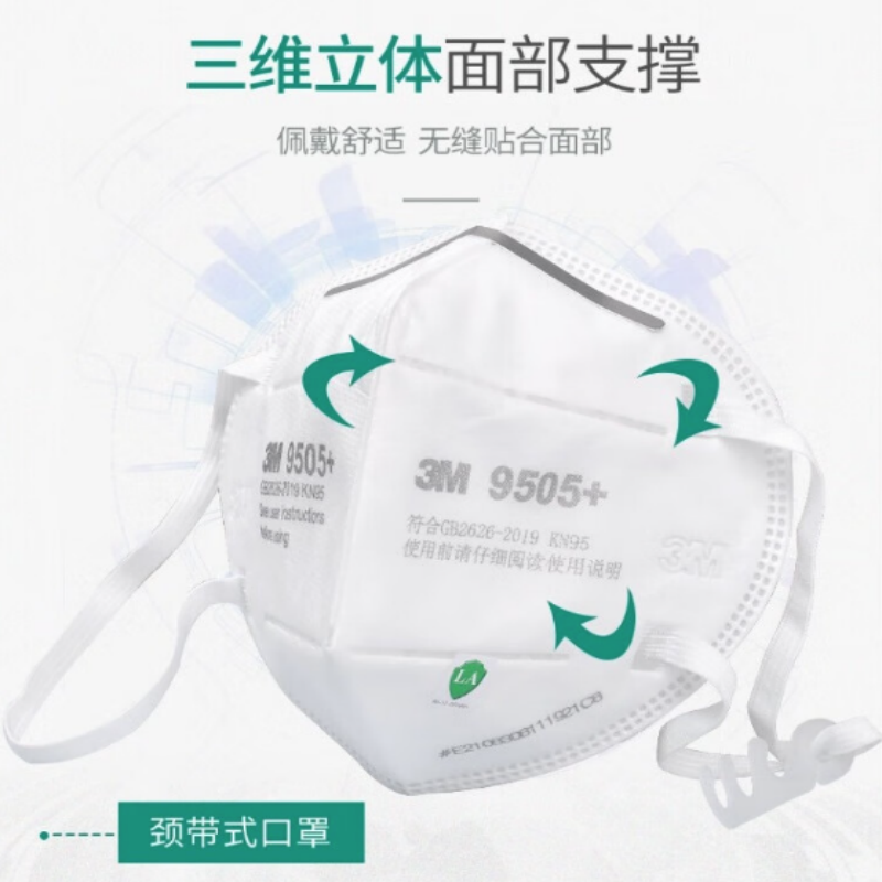 3M 防颗粒物口罩,9502V,头戴式 25只/袋