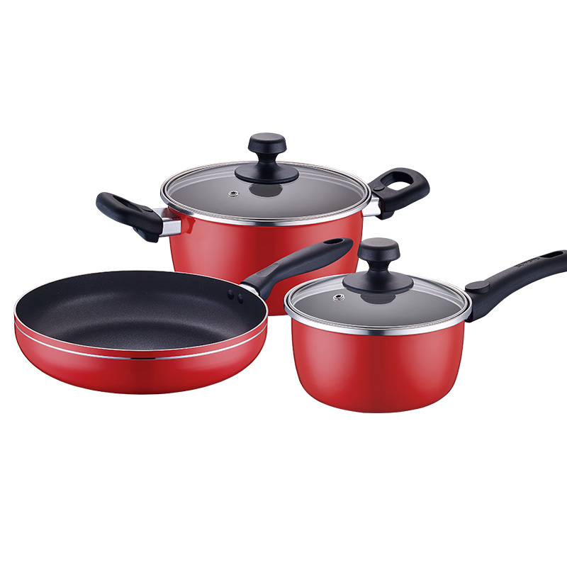 苏泊尔(SUPOR) VTP1605T 苏泊尔中国红不粘组合套装 372*165*515mm .单套装