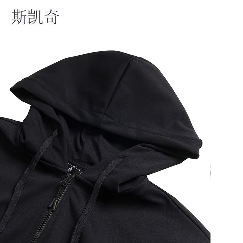 斯凯奇 情侣针织连帽夹克 P225U132-03K8L 件高清大图