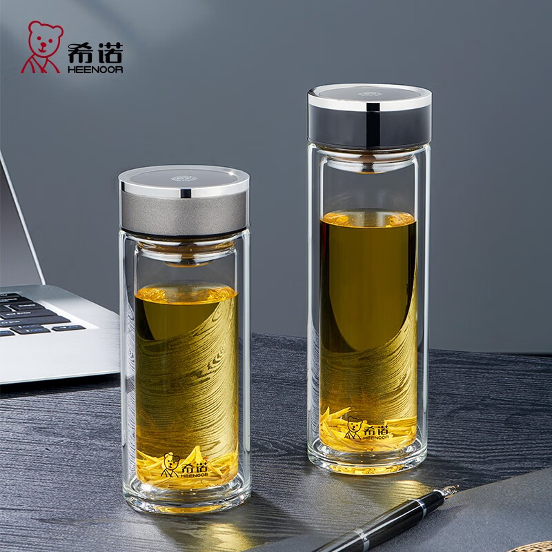 希诺(HEENOOR)大容量双层玻璃杯260ml-XN-1000高清大图