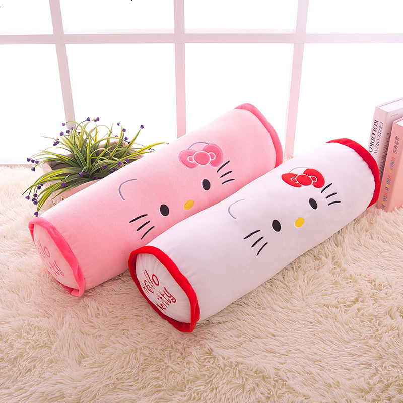 新款热卖 毛绒玩具公仔定制 儿童女生日礼品 kitty小猫情侣长抱枕