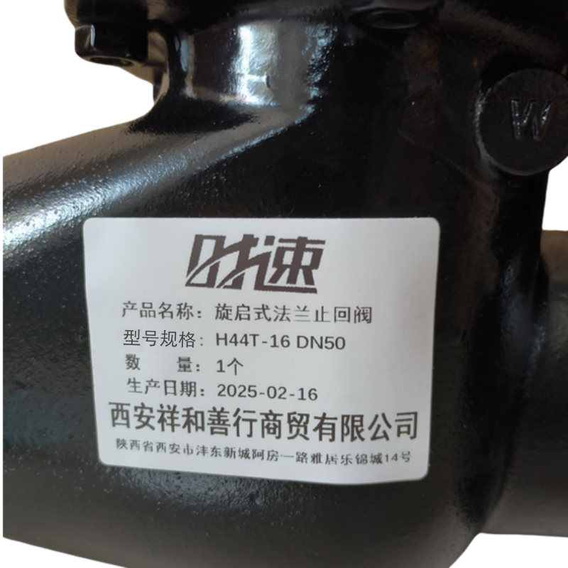 时速 旋启式法兰止回阀 H44T-16 DN50 个高清大图