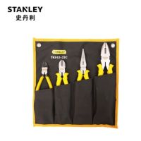 史丹利（STANLEY）4件钳子套装 TK912-23C钢丝钳尖嘴钳斜嘴钳水口钳家用维修组套