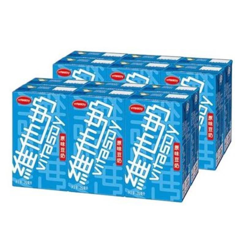 维他奶原味豆奶植物奶蛋白饮料250ml*12盒