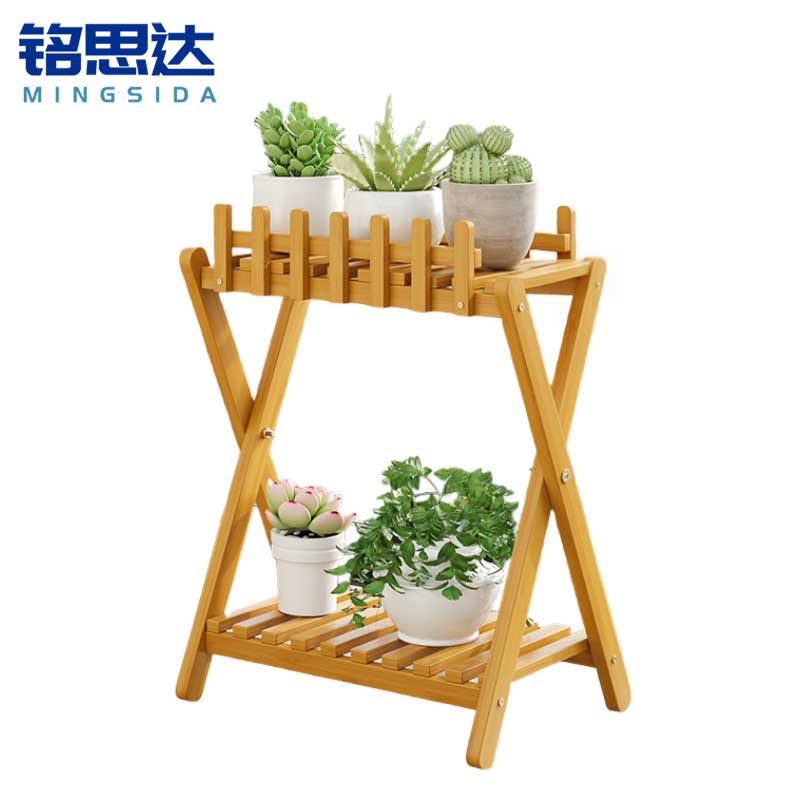 铭思达折叠花架49*32*62.5cm个高清大图