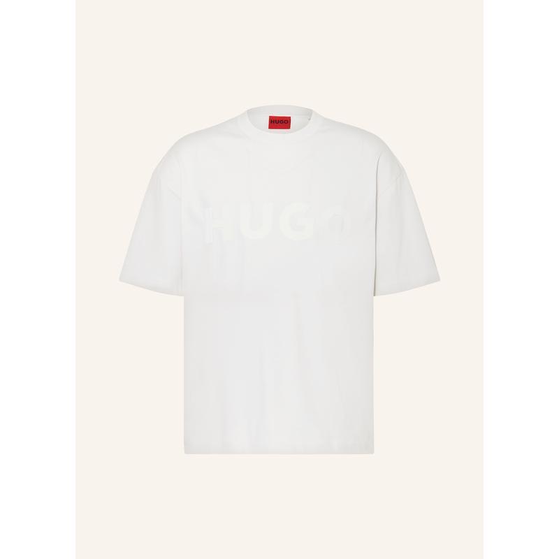 Hugo Boss直筒圆领男士短袖T恤胸前品牌字样简约夏装