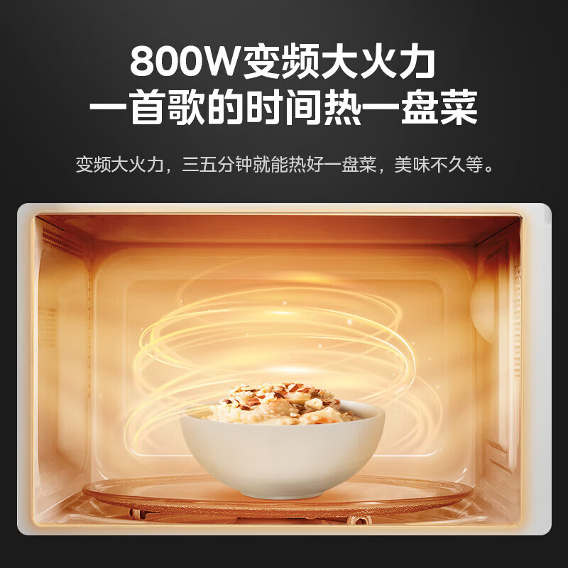 美的(Midea)变频小清新微波炉液晶屏幕磨砂面板小型20L家用 PM2002高清大图