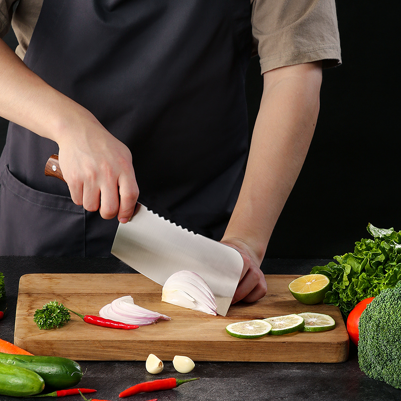 炊大皇菜刀家用厨师专用雅锐斩骨刀切片刀厨房刀具不锈钢锋利斩骨刀前