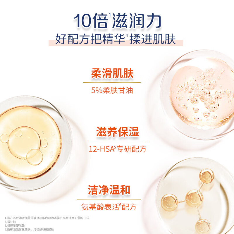 多芬沐浴露泡泡 烟酰胺温和氨基酸浓密泡泡沐浴乳男女通用 白桃果香400ml高清大图