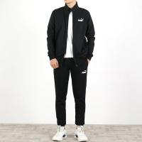 Puma彪马运动套装男装2021新款加绒保暖两件套外套长裤585322-01
