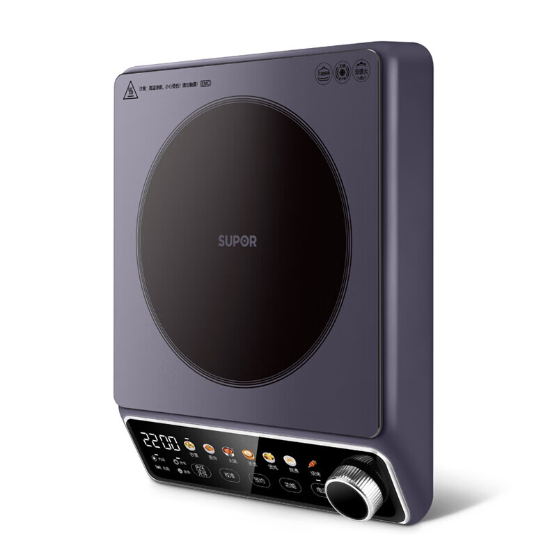 苏泊尔(SUPOR)低音低辐射双环独立控温2200W大功率防干烧显影大彩屏不挑锅具电陶炉C22-CS60高清大图
