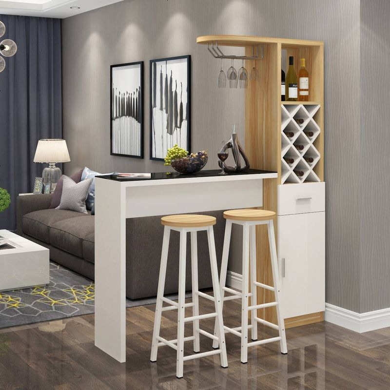 吧台桌家用现代简约玄关酒柜客厅隔断展示柜阳台靠墙酒柜吧台一体