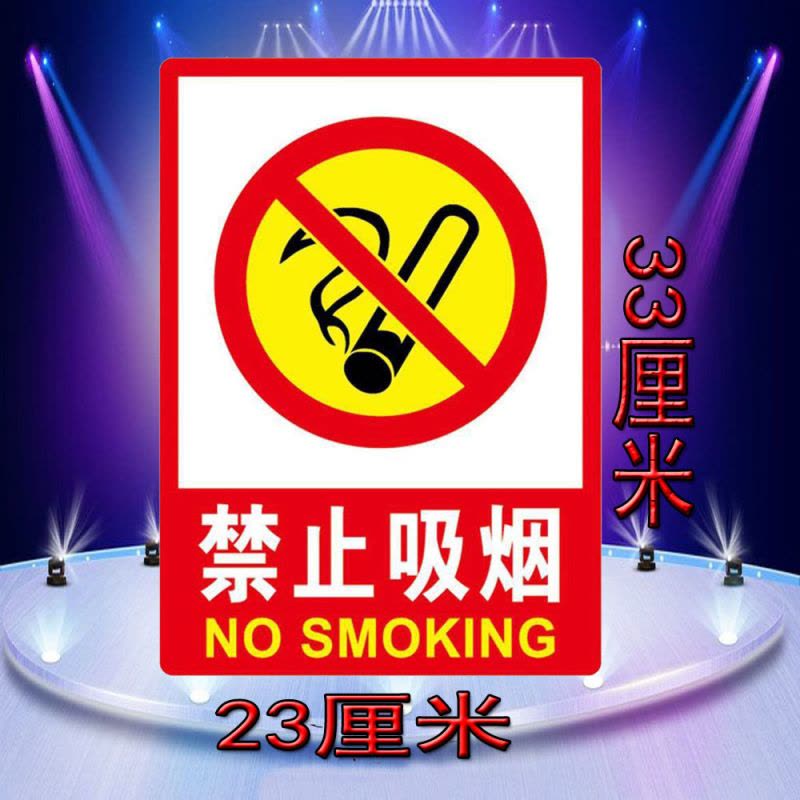水龙珠(SHUILONGZHU)严禁烟火安全标识牌车间禁止吸烟提示牌23*33厘米(一包10个装)花色可联系客服选配图片