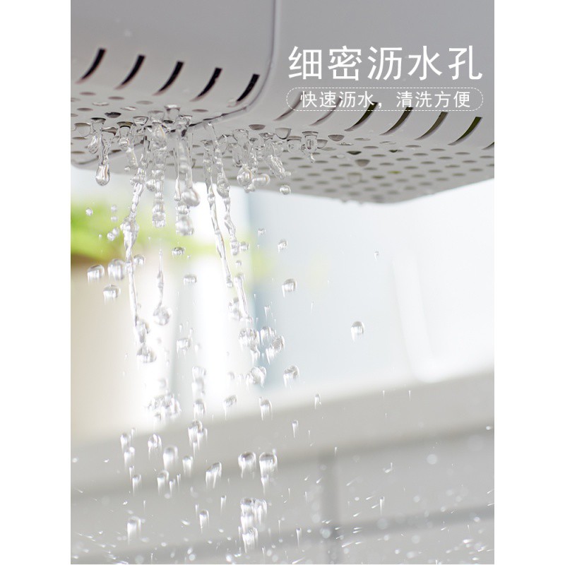 水置物架厨房沥水篮碗架可伸缩水池洗碗放碗筷碗碟池收纳洗菜盆收纳层架 三维工匠高清大图