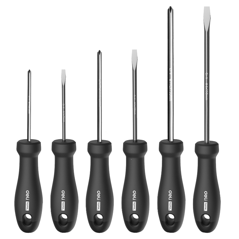 得力工具螺丝刀十字一字带强磁多功能家用小型工具起子改锥螺丝批套装