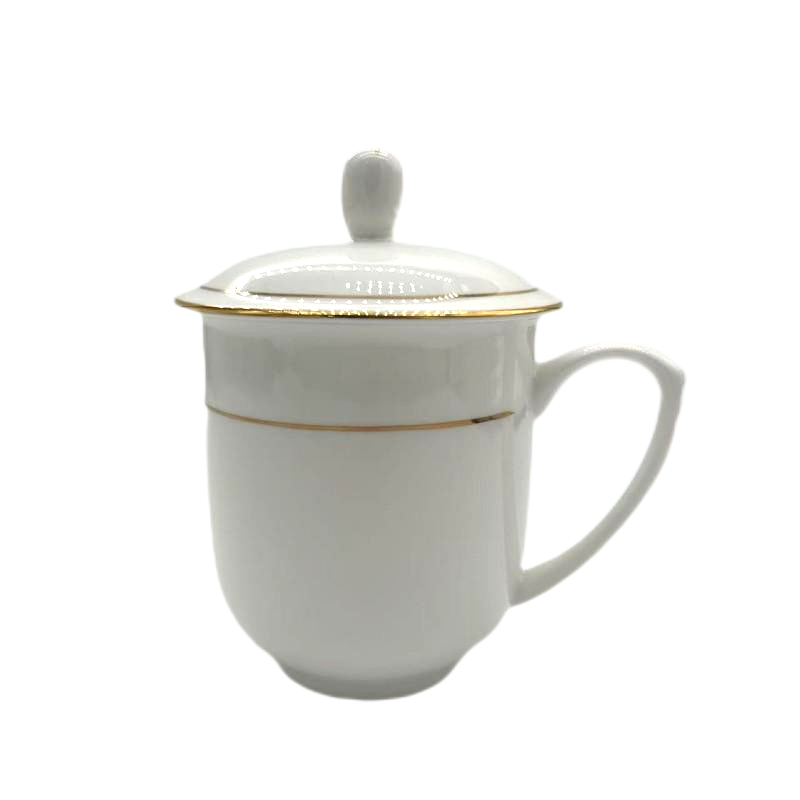 先互丁 骨瓷陶瓷盖杯茶杯 多规格 个 口径8.7cm