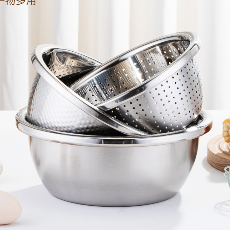 雷福峰 加厚不锈钢盆五件套/套
