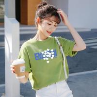 PASS2022年新品短袖女式t恤简约时尚潮流艺术