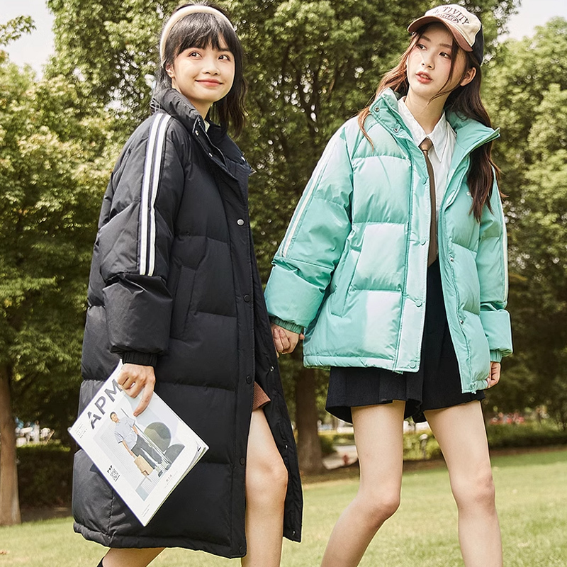 唐狮羽绒服女冬季新款小个子白色加厚面包服超好看外套女学生