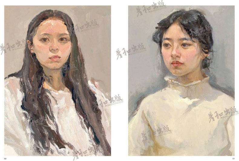 [正版]国美色彩头像6 2023彦和文化美院名师头部解剖讲解人物肖像半身像大师色稿完整稿步骤对画临摹训练教程美术基础入门高清大图