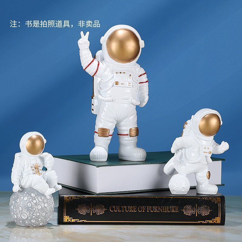 家柏饰(CORATED)创意太空宇航员小摆件居家装饰电视柜书房玄关简约现代新房装饰品高清大图