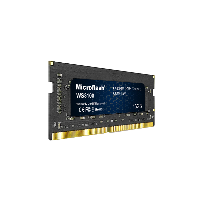 微闪(Microflash)WS3100-16G DDR4 笔记本内存条3200Hz 35GB/S(计量单位:个)黑色高清大图