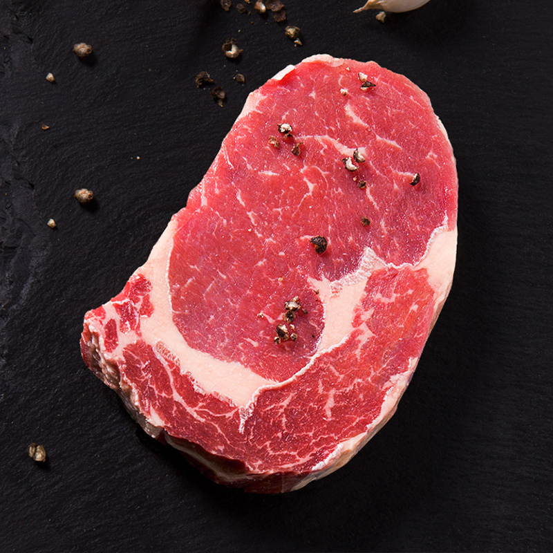 大牧汗 巴西眼肉牛排套餐750g 5片装 原切进口牛排 生鲜