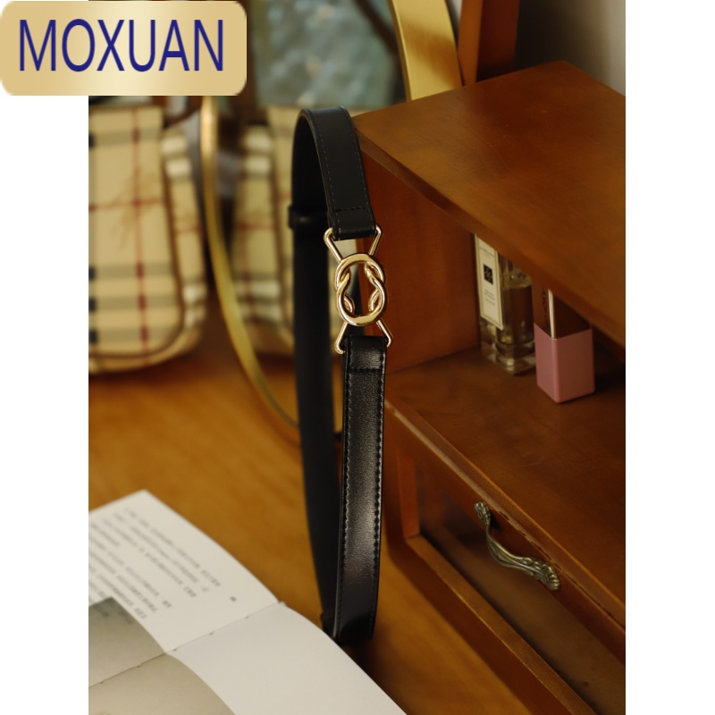 MOXUANBlueblues sky 纯法式蝴蝶结复古扣腰带 质感Vintage腰封