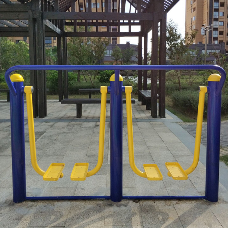 涡润室外健身器材地埋双人漫步机gr142视频