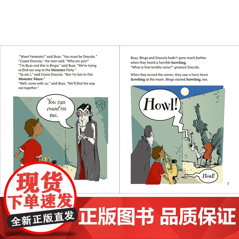 大猫英语分级阅读校园版六年级上 含8册读物+1册阅读手册+单词卡片 扫码获取音频 可使用外研通点读笔点读高清大图