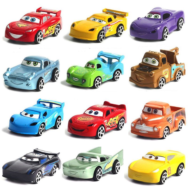 赛车总动员汽车模型汽车总动员玩具车儿童玩具回力车麦坤跑车6只汽车