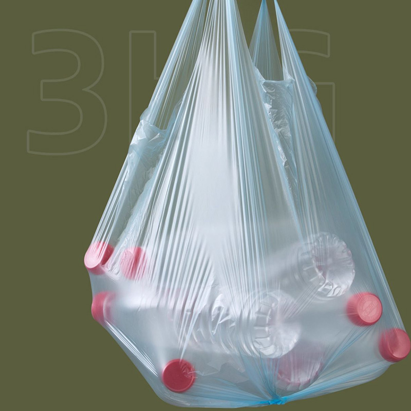 茶花垃圾袋M100背心手提式加厚点断式302003高清大图