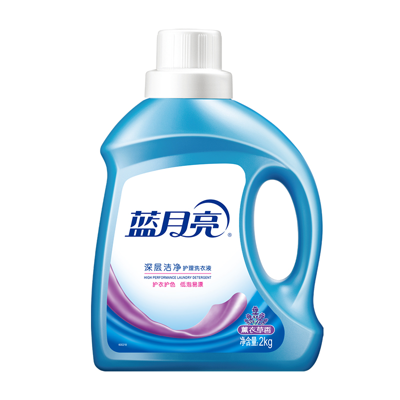 蓝月亮深层洁净护理洗衣液套装 薰衣草香 2kg+袋1kg*4 81000480高清大图