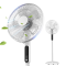 美的 (Midea) 电风扇 SAC35BR 3档风速 7小时定时 俯仰可调节 预约功能落地扇 正常风遥控控制