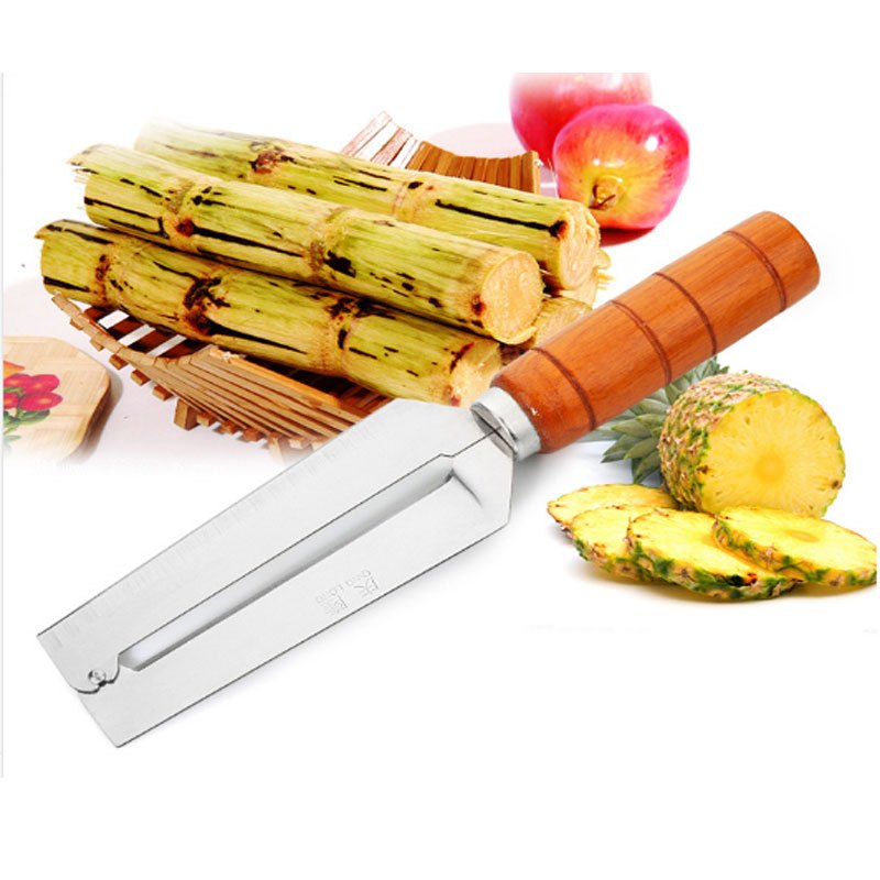 厨格格菠萝削皮刀削菠萝器去眼器挖眼夹菠萝刀甘蔗刨刀4件套
