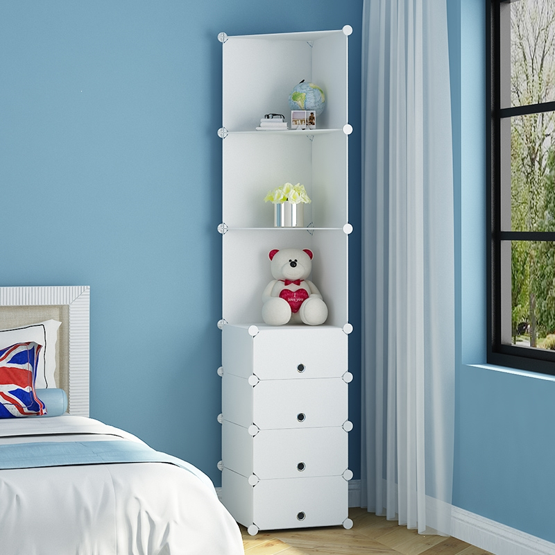 角柜墙角柜置物架现代简约多功能三角柜子拐角柜卧室迪玛森床头柜转角