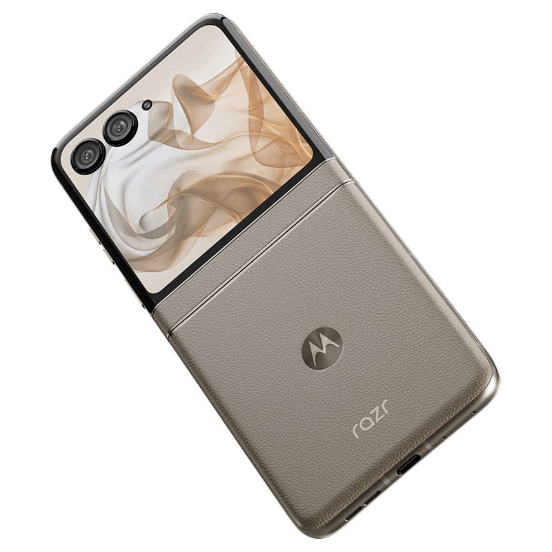 摩托罗拉moto razr 50 大象灰 12GB+512GB 天玑7300X芯片 3.6英寸+6.9英寸双屏 IPX8抗水 30W快充 5GAI手机图片