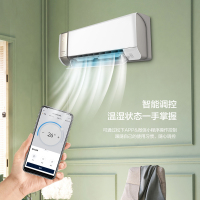 松下醇风系列 新风空调 大1匹壁挂式空调挂机 新一级能效 WIFI智控 电辅加热 变频冷暖自清洁J9AKR10G 云杉绿